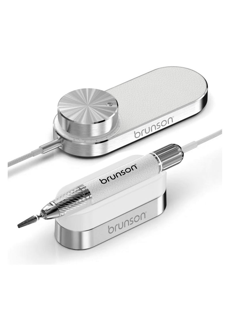 Brunson Submarine Portable Nail Drill Machine Waterproof Low Noise and Vibration 30000 RPM E File for Manicure and Pedicure Professional Electric Nail Drill for Gel Nails Salon and Home Use