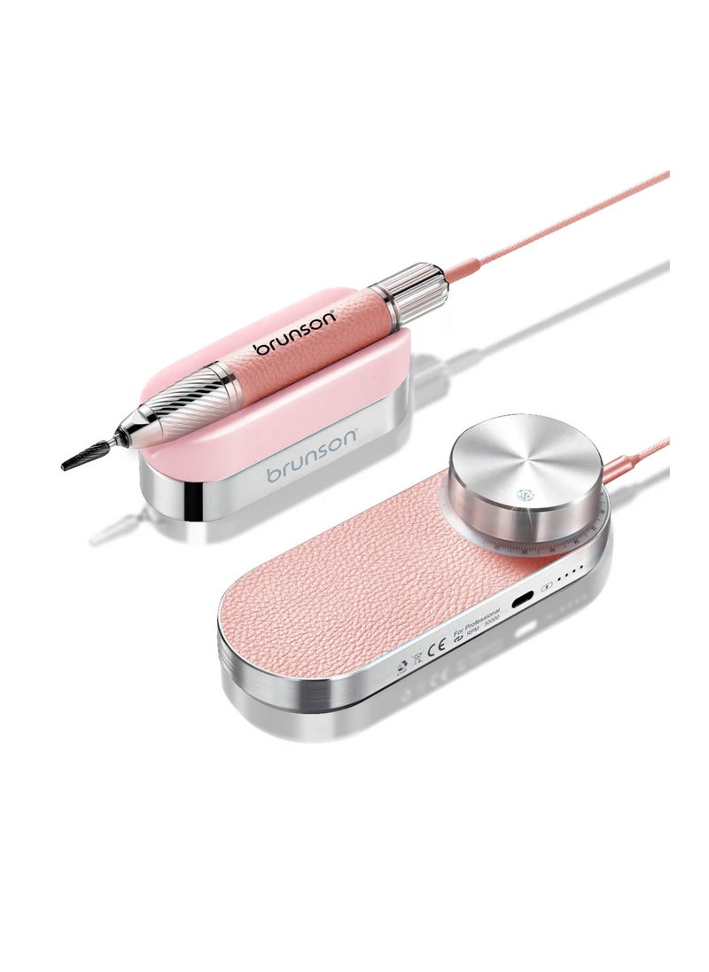 Brunson Submarine Portable Nail Drill Machine Waterproof Low Noise and Vibration 30000 RPM E File for Manicure and Pedicure Professional Electric Nail Drill for Gel Nails Salon and Home Use