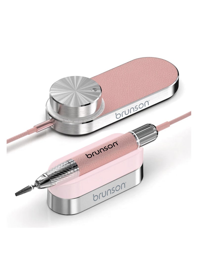 Brunson Submarine Portable Nail Drill Machine Waterproof Low Noise and Vibration 30000 RPM E File for Manicure and Pedicure Professional Electric Nail Drill for Gel Nails Salon and Home Use