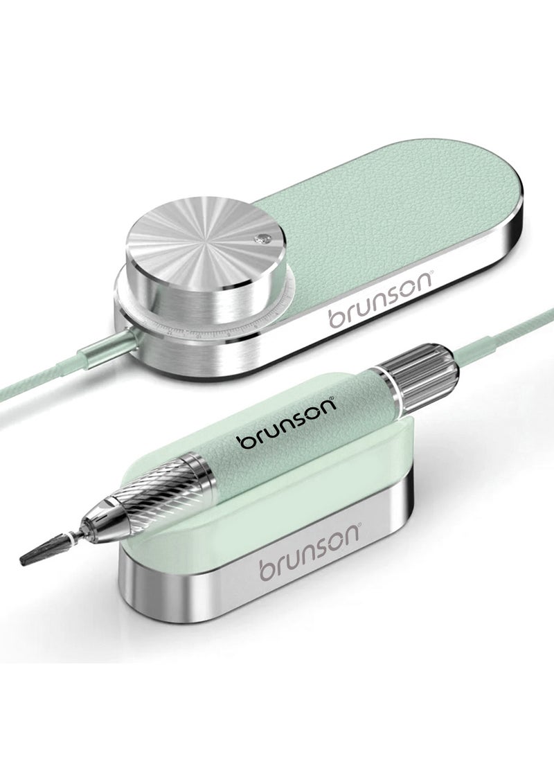 Brunson Submarine Portable Nail Drill Machine Waterproof Low Noise and Vibration 30000 RPM E File for Manicure and Pedicure Professional Electric Nail Drill for Gel Nails Salon and Home Use
