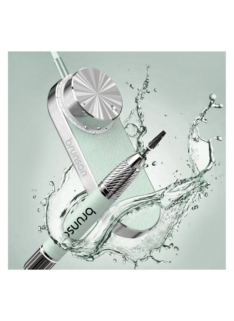 Brunson Submarine Portable Nail Drill Machine Waterproof Low Noise and Vibration 30000 RPM E File for Manicure and Pedicure Professional Electric Nail Drill for Gel Nails Salon and Home Use