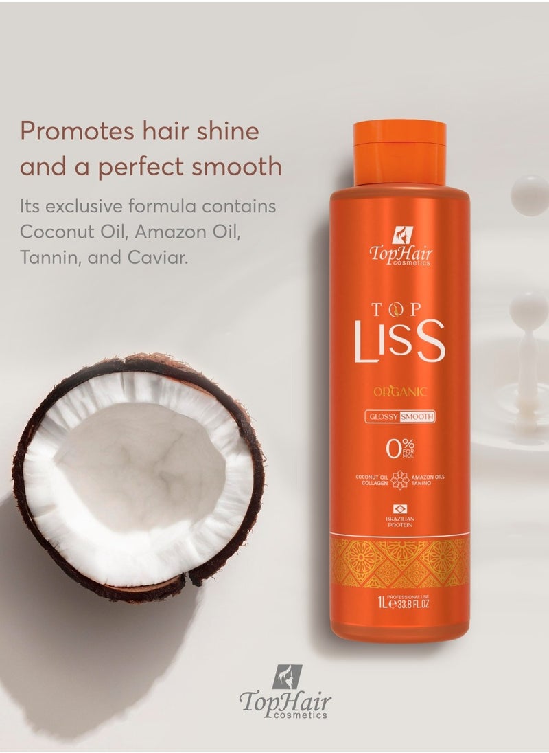TopHair Top Liss Hair Protein Keratin Organic for curly hair 120 ml