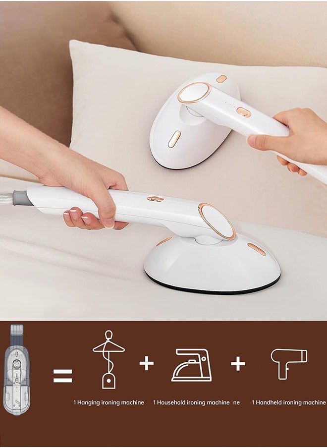 Handheld Steamer for Clothes,Travel Garment Steamer & Steam Iron with detachable 400ml Water Tank,Extra Large Soleplate Clothes Steamer with 4-adjustable ironing modes +90°rotatable ironing head