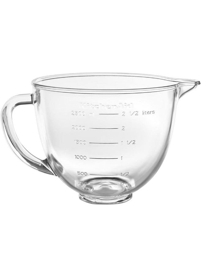KitchenAid 3.5 Quart Tilt-Head Glass Bowl - KSM35GB, Clear
