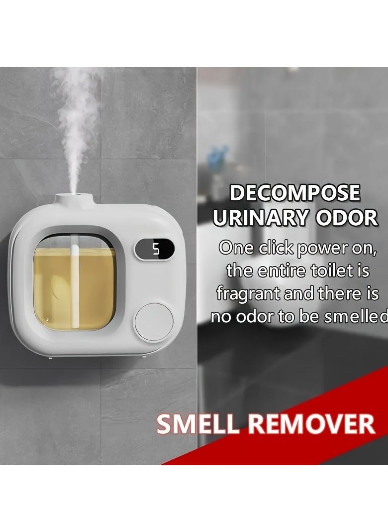 Smart Aroma Diffuser with 5-Speed Adjustable Timer, Rechargeable 500mAh Battery, USB Charging, Fragrance-Free Operation for Essential Oils/Perfumes, Ideal for Office, Bedroom, Bathroom - Long-Lasting Home Fragrance Device, Portable Air Freshener