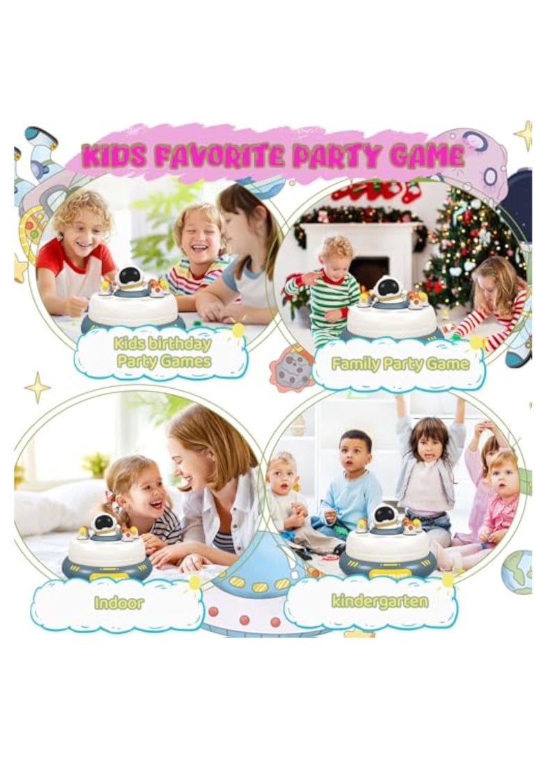 Pop Up Rocket Board Game, Catching Rocket Game, Family Game Night Board Game, Interactive Educational Toys with Sound, Magnetic Fishing Game Toys, PK Mode with 2 Net, for 4-10 Year Old Boys and Girls