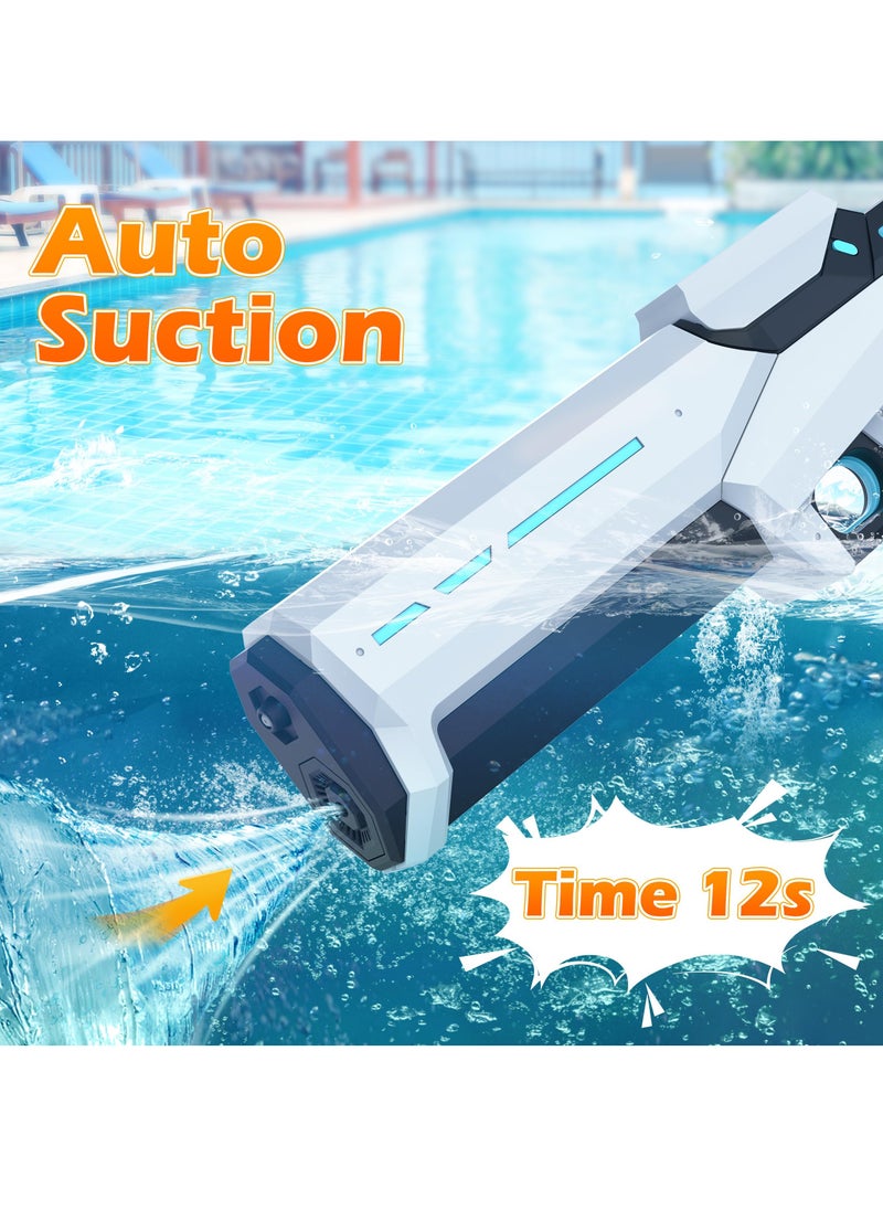 Electric Water Guns for Adults Kids, Automatic Water Gun with Waterproof Design, 25-32Ft Shooting Range, Battery Powered Squirt Gun, Pool Beach Outdoor Party Toys for Kids Ages 8-12