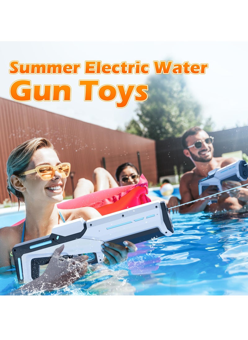 Electric Water Guns for Adults Kids, Automatic Water Gun with Waterproof Design, 25-32Ft Shooting Range, Battery Powered Squirt Gun, Pool Beach Outdoor Party Toys for Kids Ages 8-12