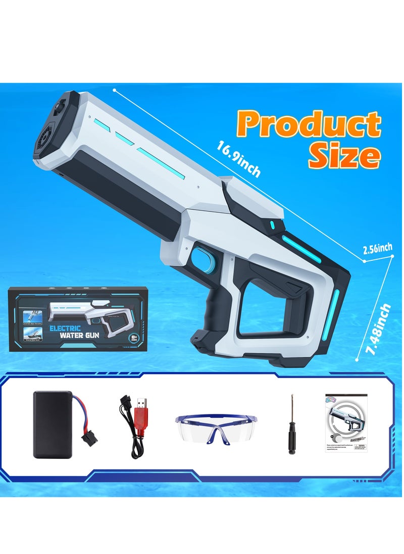 Electric Water Guns for Adults Kids, Automatic Water Gun with Waterproof Design, 25-32Ft Shooting Range, Battery Powered Squirt Gun, Pool Beach Outdoor Party Toys for Kids Ages 8-12