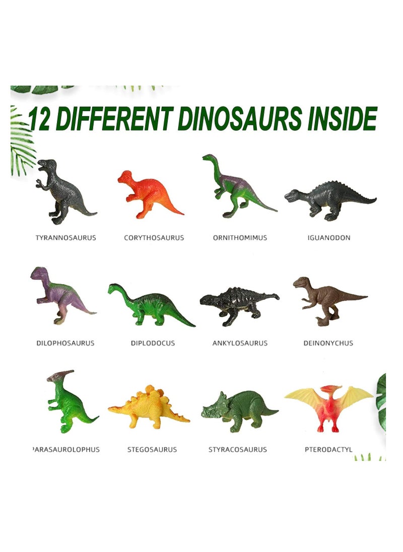12PCS Egg Kids - Perfect Basket Stuffers & Preschool Educational Toys for Boys Girls a Dozen Dino Eggs Kit,Discover Dinosaur Archaeology Science Crafts Gifts Boys&Girls,Stuffers,Preschool (White)