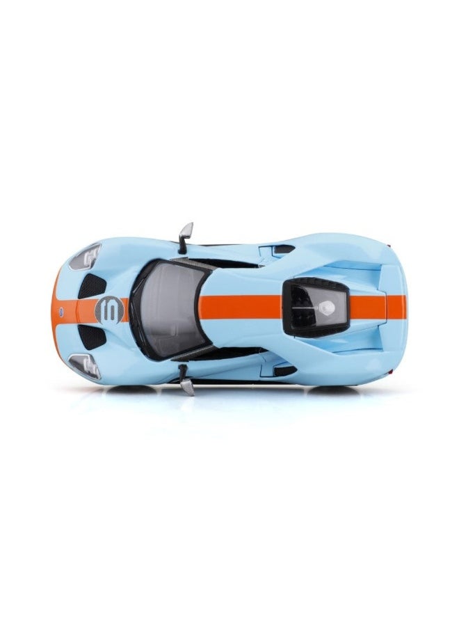 Bburago Race Ford GT Heritage Edition 2019 Die-cast Car (1:32, Light Blue)