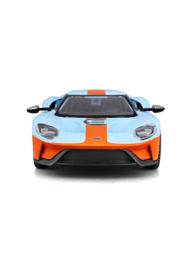Bburago Race Ford GT Heritage Edition 2019 Die-cast Car (1:32, Light Blue)