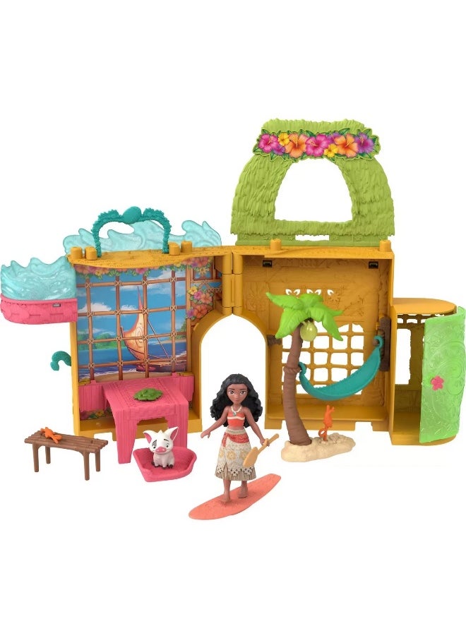 Storytime Stackers Disney Princess Moana's Island Home Dollhouse Playset