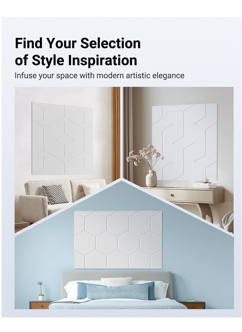Soundproof Wall Panels, Self Adhesive Sound Proof Foam Panels for Walls, 12 Pack Y-Line High Density Acoustic Panels, Multi-shapes Sound Panels for Home, Office, Studio, 12