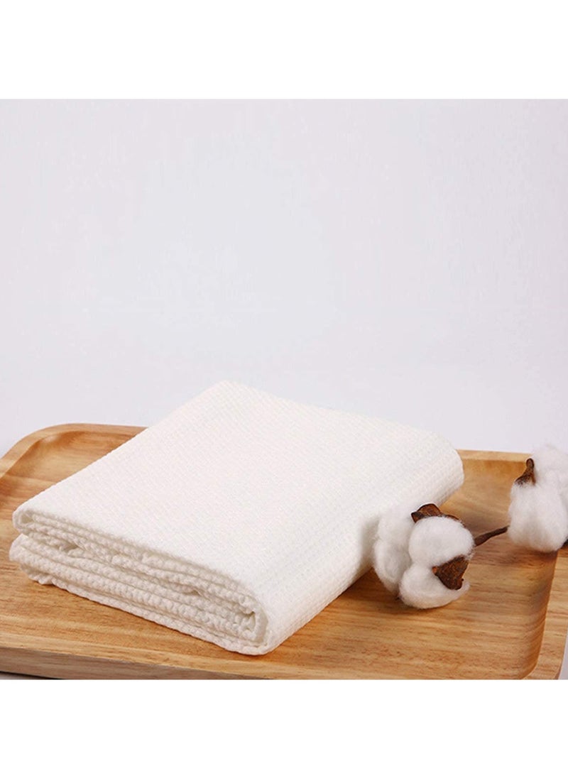 6 Pack Disposable Bath Towels, Soft White Bath Wipes, Thick Portable Bath Cloths for Travel, Hotels, Business Trips, and Hiking - Large 55