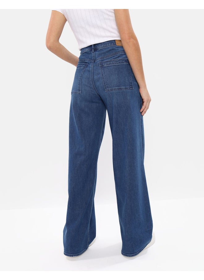 AE Stretch Dreamy Drape Super High-Waisted Baggy Wide-Leg Jean