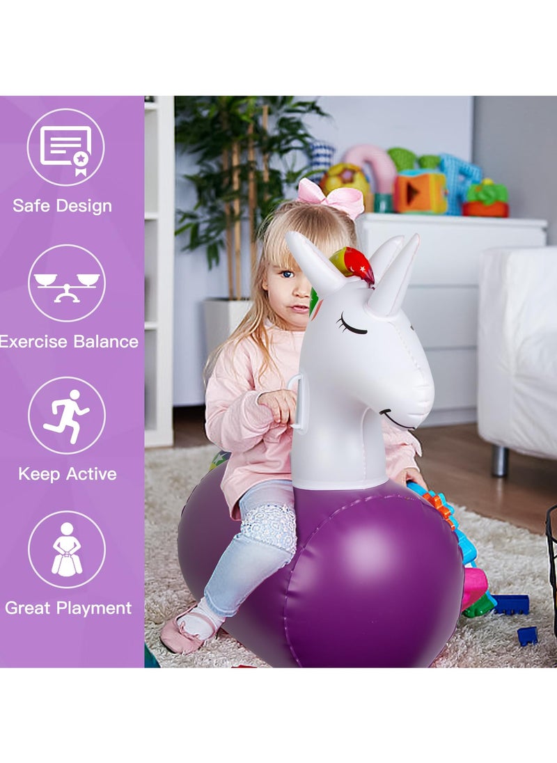 Inflatable Hopping Animal Bouncer Dinosaur 2 pack, Fun and Durable, Inflatable Large Hopping Animal, Jump into Excitement, Indoor and Outdoor, Supports Up to 250 Pounds, Ages 3 and Up (Green, Purple)