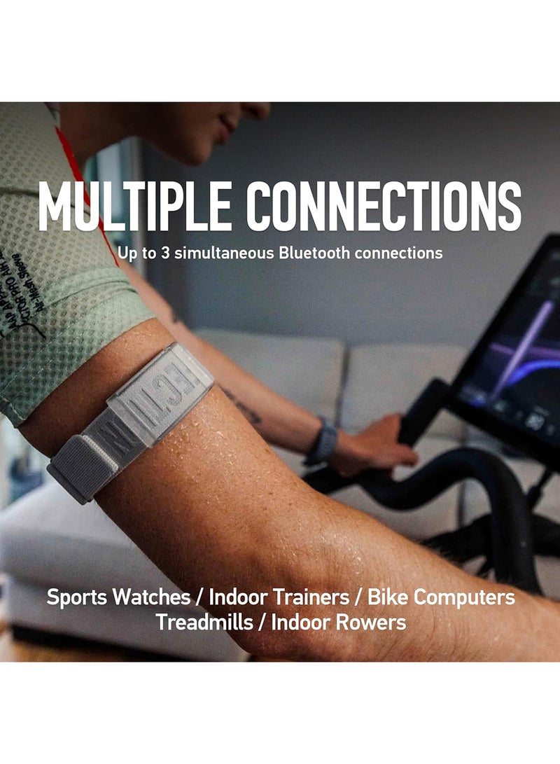 Heart Rate Monitor, Comfort, Easy To Wear, Auto-Wear Detection, Advanced Sensor, Precise Data, Bluetooth, 38 Hours Battery Life, Compatible With Up To 3 Connections, For Run And Bike - Orange