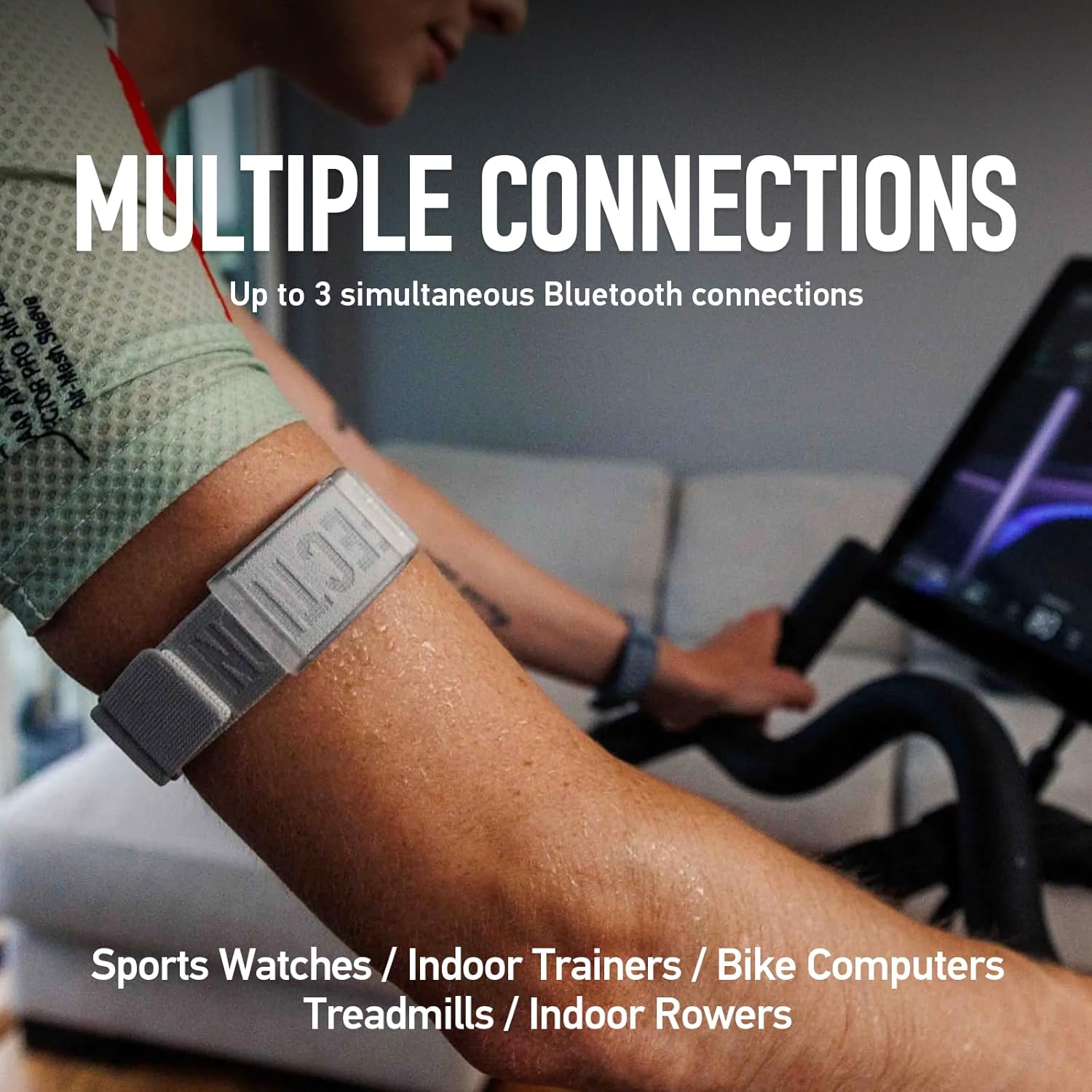 Heart Rate Monitor, Comfort, Easy To Wear, Auto-Wear Detection, Advanced Sensor, Precise Data, Bluetooth, 38 Hours Battery Life, Compatible With Up To 3 Connections, For Run And Bike - Orange