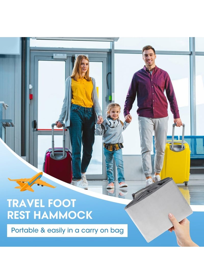 Toddler Airplane Travel Bed Airplane Travel Essentials Kids Kids Car Seat Baby Seat Extender Inflatable Airplane Foot Rest Portable Airplane Travel Bed Baby Seat Extender Grey