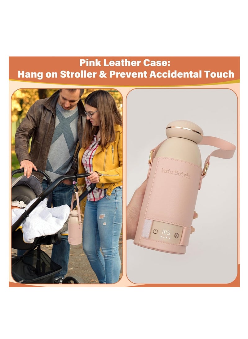 Portable Baby Bottle Warmer, Fast 3-Minute Warm Baby Milk & Water Warmer, Essential for Travel and On-The-Go
