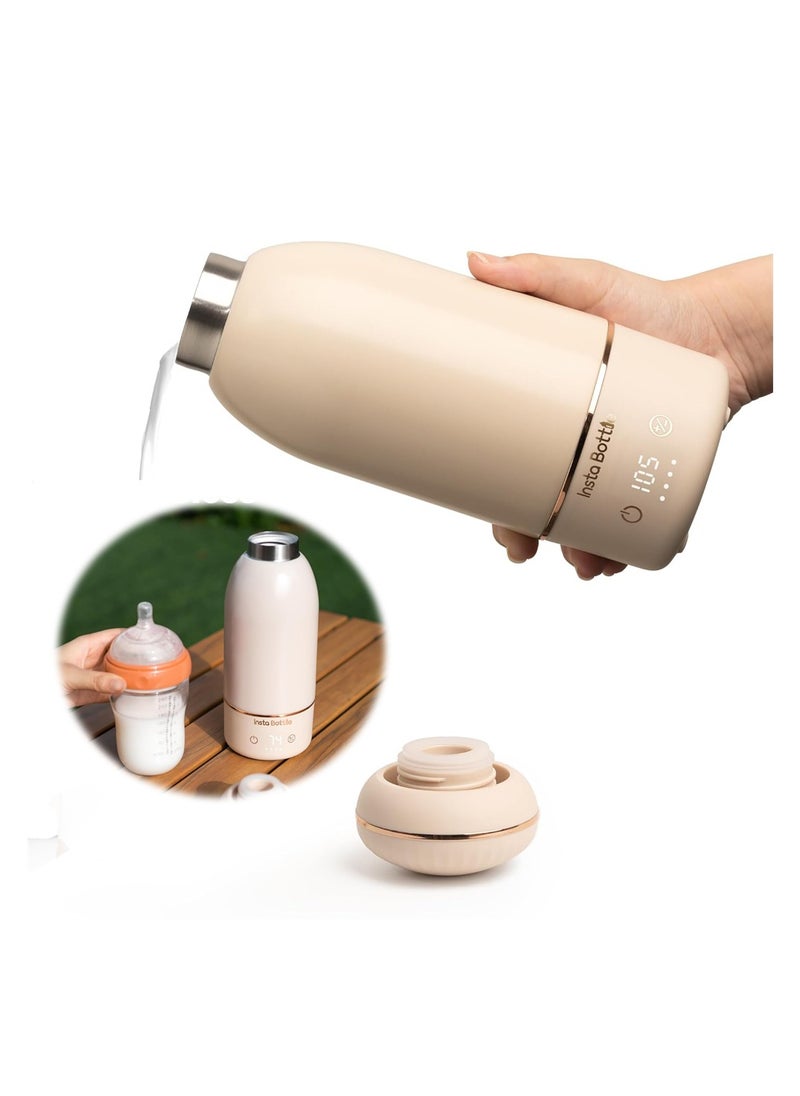 Portable Baby Bottle Warmer, Fast 3-Minute Warm Baby Milk & Water Warmer, Essential for Travel and On-The-Go