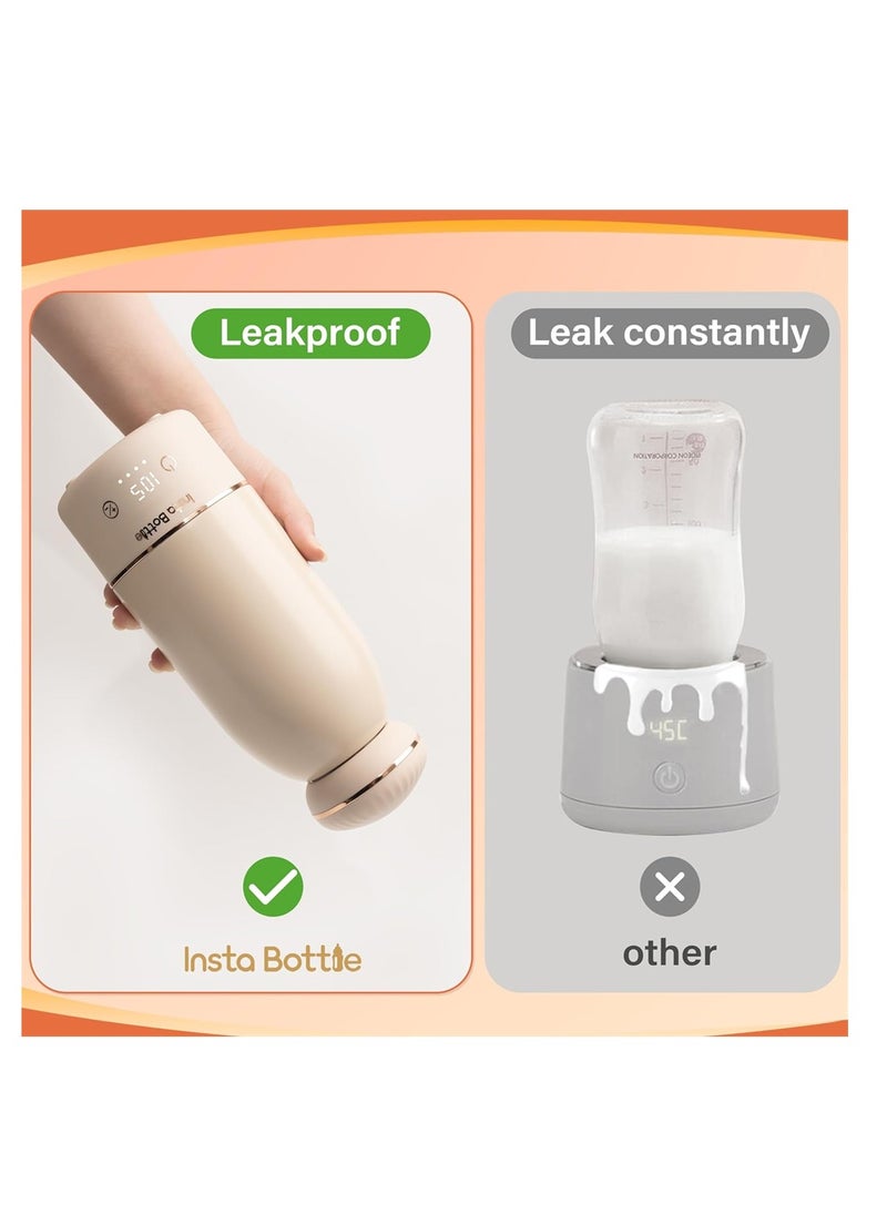 Portable Baby Bottle Warmer, Fast 3-Minute Warm Baby Milk & Water Warmer, Essential for Travel and On-The-Go