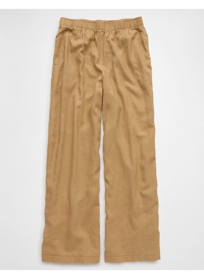 AE Weekend Vibes Linen-Blend Pull-On Pant