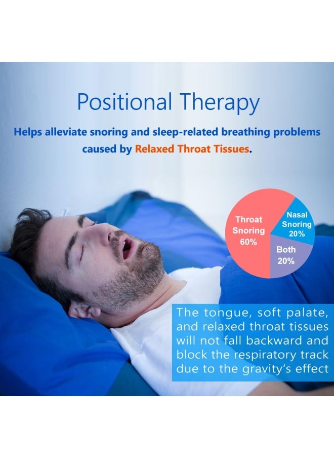 WoodyKnows SideSleeping Backpack Sleep Position Trainer alleviates snoring Caused by Throat Issues Large 1 Pack