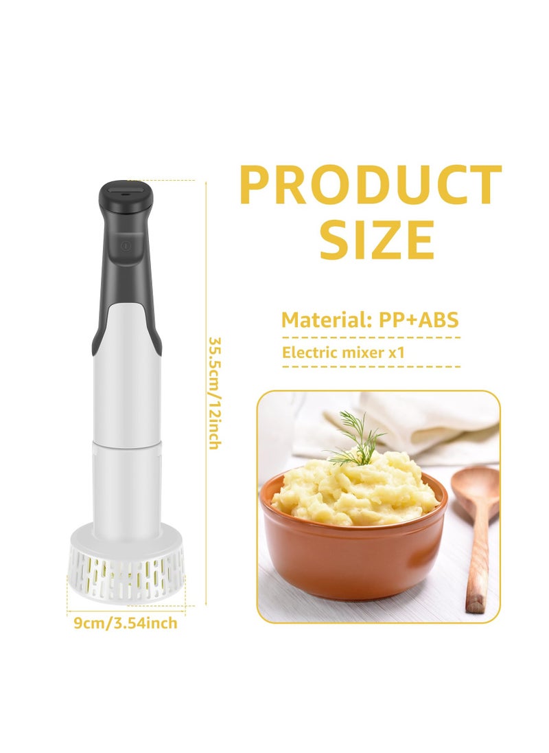 Hand Blender, Multipurpose Electric Food Mixer, Dishwasher Safe Blender for Baby Food, Electric Potato Masher Hand Blenders, Immersion for Baby Food Sauce Soup Mashed Potatoes kitchen 30.5x9x9 cm