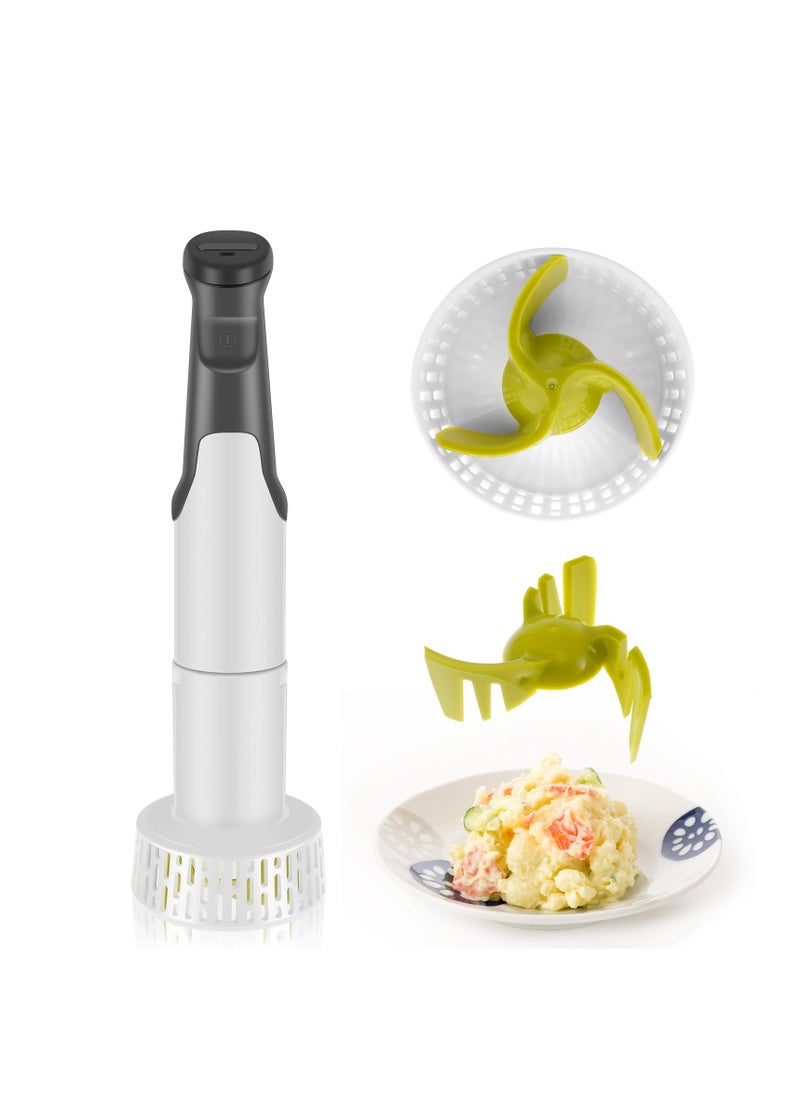 Hand Blender, Multipurpose Electric Food Mixer, Dishwasher Safe Blender for Baby Food, Electric Potato Masher Hand Blenders, Immersion for Baby Food Sauce Soup Mashed Potatoes kitchen 30.5x9x9 cm