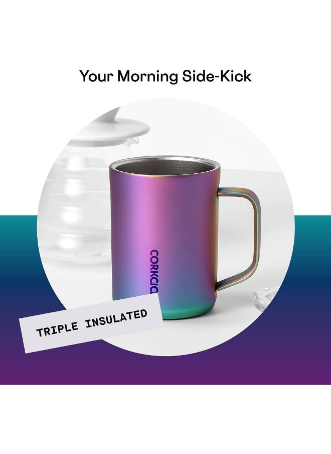Corkcicle stainless steel Thermos Mug Dragonfly - 475ml, blue/purple