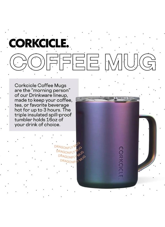 Corkcicle stainless steel Thermos Mug Dragonfly - 475ml, blue/purple