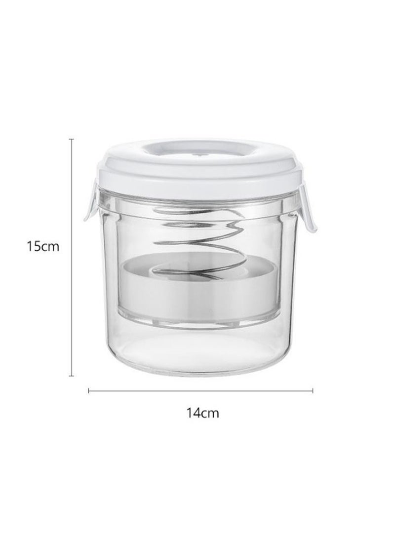 Pickle Jar, Large Pickle Juice Separator with Hourglass Design, Multifunctional Pickle Strainer Storage Container for Olives, Jalapenos, Gherkins, 1300ml