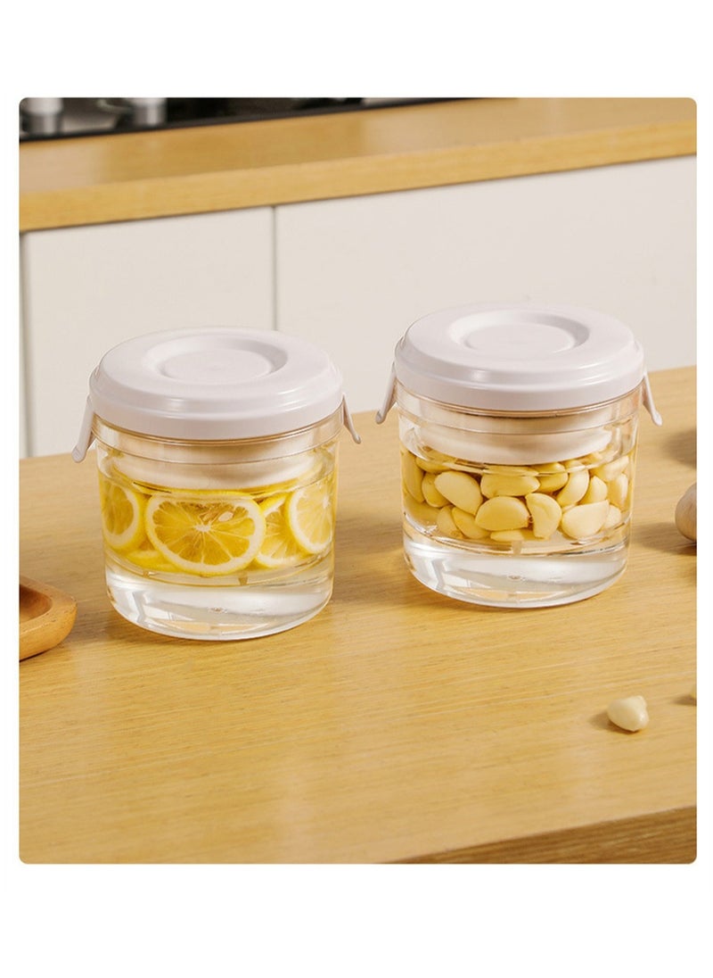 Pickle Jar, Large Pickle Juice Separator with Hourglass Design, Multifunctional Pickle Strainer Storage Container for Olives, Jalapenos, Gherkins, 1300ml