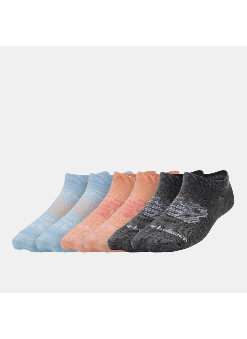 Kids Flat Knit No-Show Socks (6 Pairs)