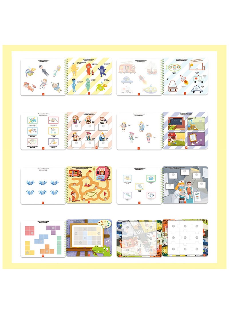 Early Education Busy Book for Kids, Toddler Early Learning Busy Book, Kindergarten/ Prek/ Preschool Learning Activities,  Educational Toys for 3 Years Old + Boys and Girls Develops Fine Motor Skills