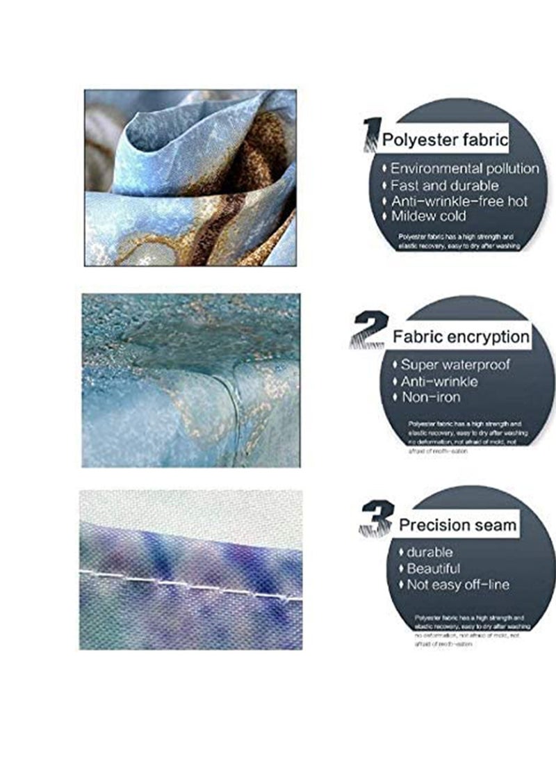 Shower Curtains, Durable Fashion Curtain, Waterproof Polyester Fabric Bathroom Shower Curtain, Bathroom Shower Curtain Liner Mildew-Resistant Anti-Bacterial 3D Digital Printing
