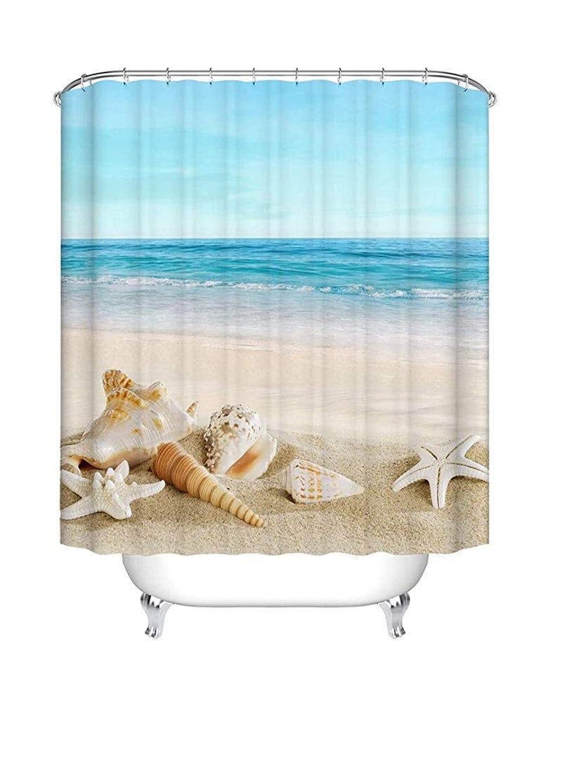 Shower Curtains, Durable Fashion Curtain, Waterproof Polyester Fabric Bathroom Shower Curtain, Bathroom Shower Curtain Liner Mildew-Resistant Anti-Bacterial 3D Digital Printing
