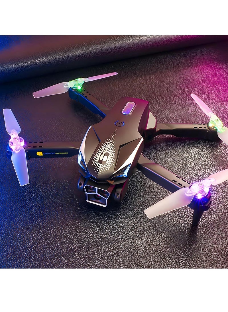 LU600 Drone with Camera – Entry-Level FPV Drone for Adults, WIFI, Gesture Photography, 540° Obstacle Avoidance, Brushless Motor, High-Altitude Hovering & Custom Route – Perfect Beginner Gift (Black)