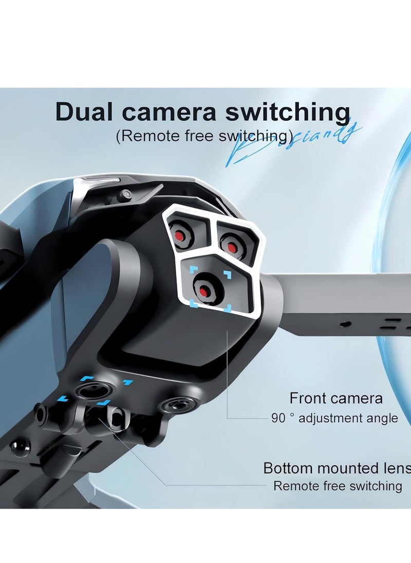LU600 Drone with Camera – Entry-Level FPV Drone for Adults, WIFI, Gesture Photography, 540° Obstacle Avoidance, Brushless Motor, High-Altitude Hovering & Custom Route – Perfect Beginner Gift (Black)