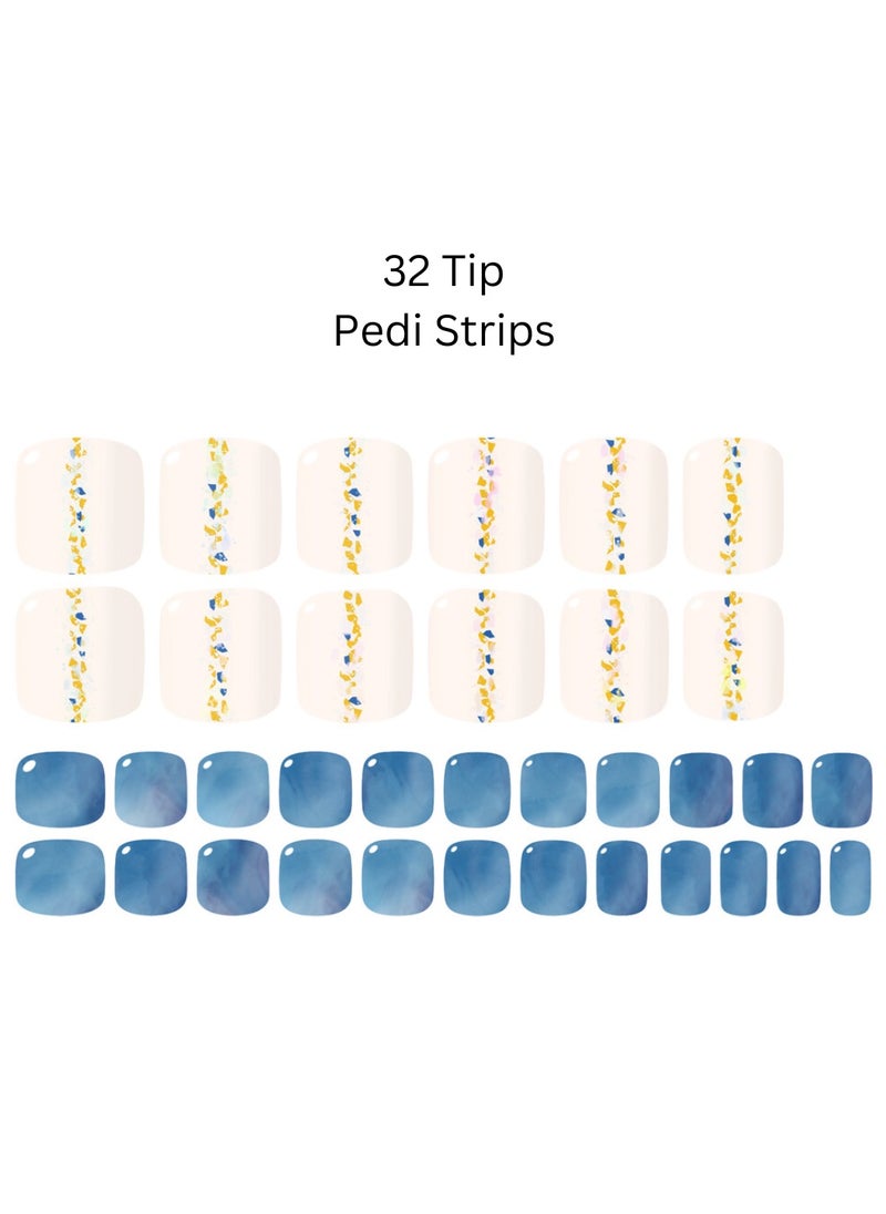 After Rain Korean 32 Piece Nail Art Designs – Elegant, Long-Lasting Pedicure