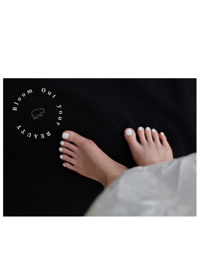 Sparkling Soda Korean 35 Piece Nail Art Designs – Elegant, Long-Lasting Pedicure