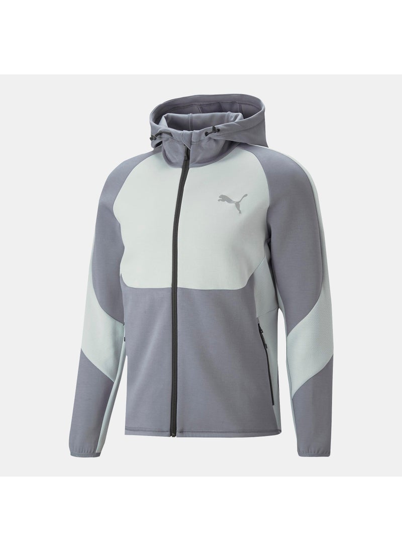 Men's EVOSTRIPE Full-Zip Hooded Jacket