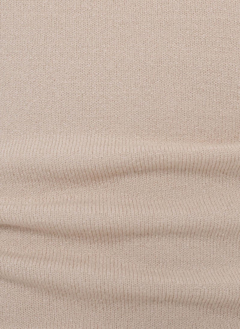 Two-material jersey top