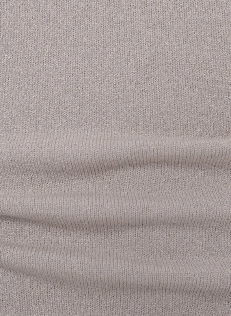 Two-material jersey top