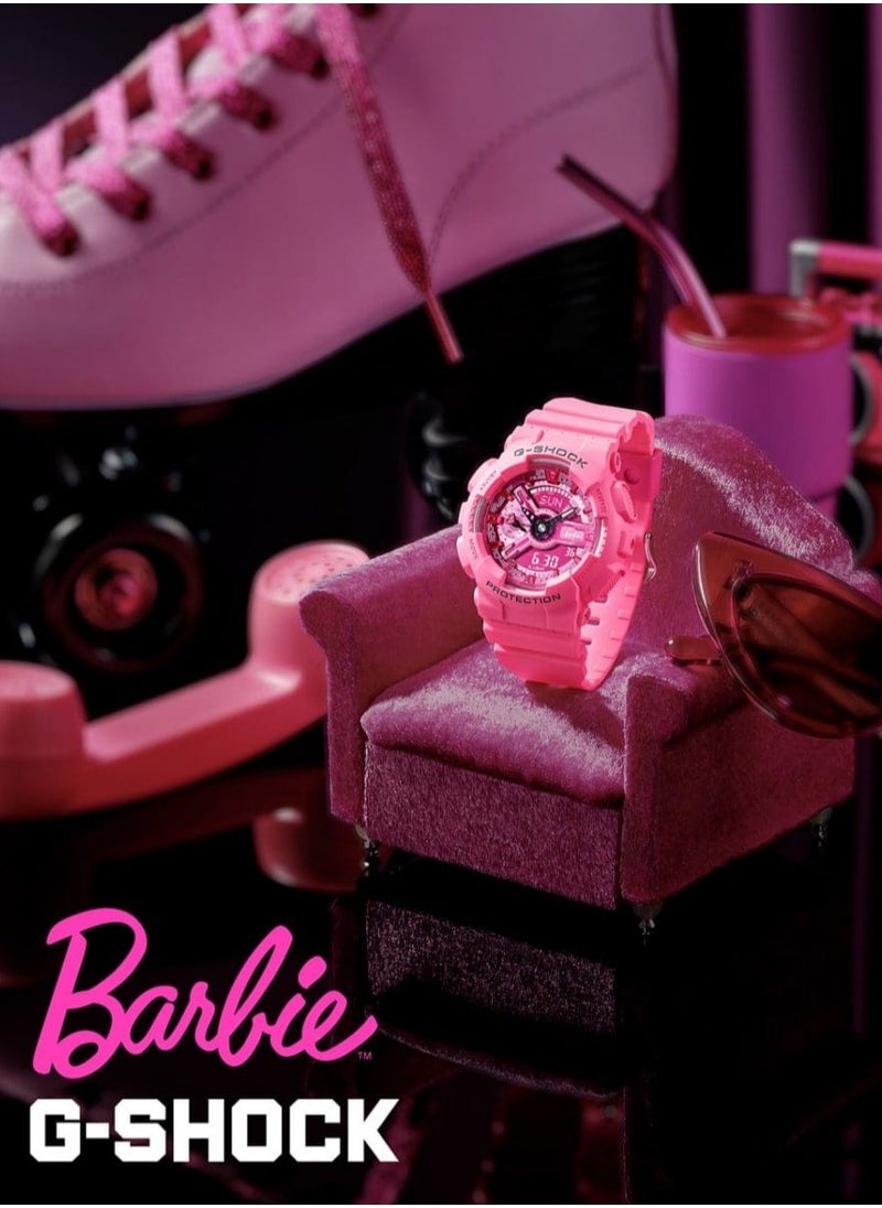 Casio G-SHOCK Limited Edition Barbie™ Collaboration GMA-S110BE-4A Pink Women's Watch