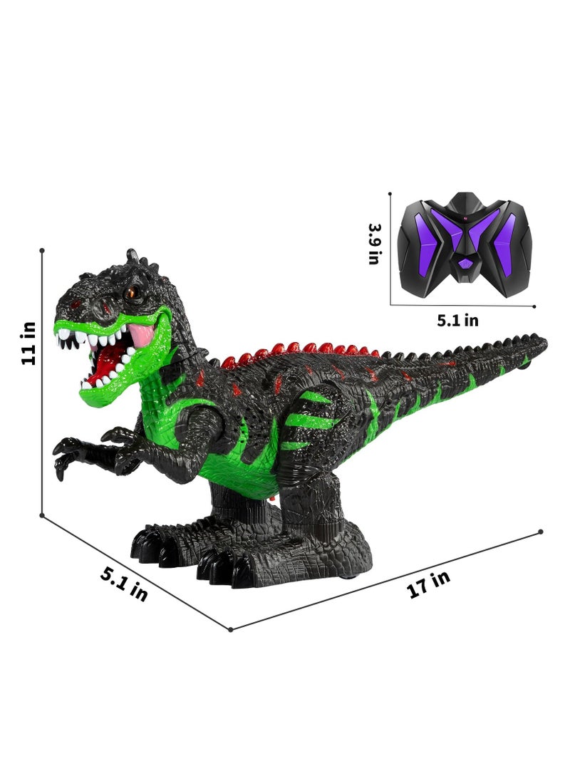 Remote Control T-rex Large Dinosaur Toy, for Kids Boys 3 4 5 6 7 8 Years, Rechargeable Realistic Tyrannosaurus with Water Mist, Light, Roars, Electric Dino Birthday Gift for Kids Toddlers