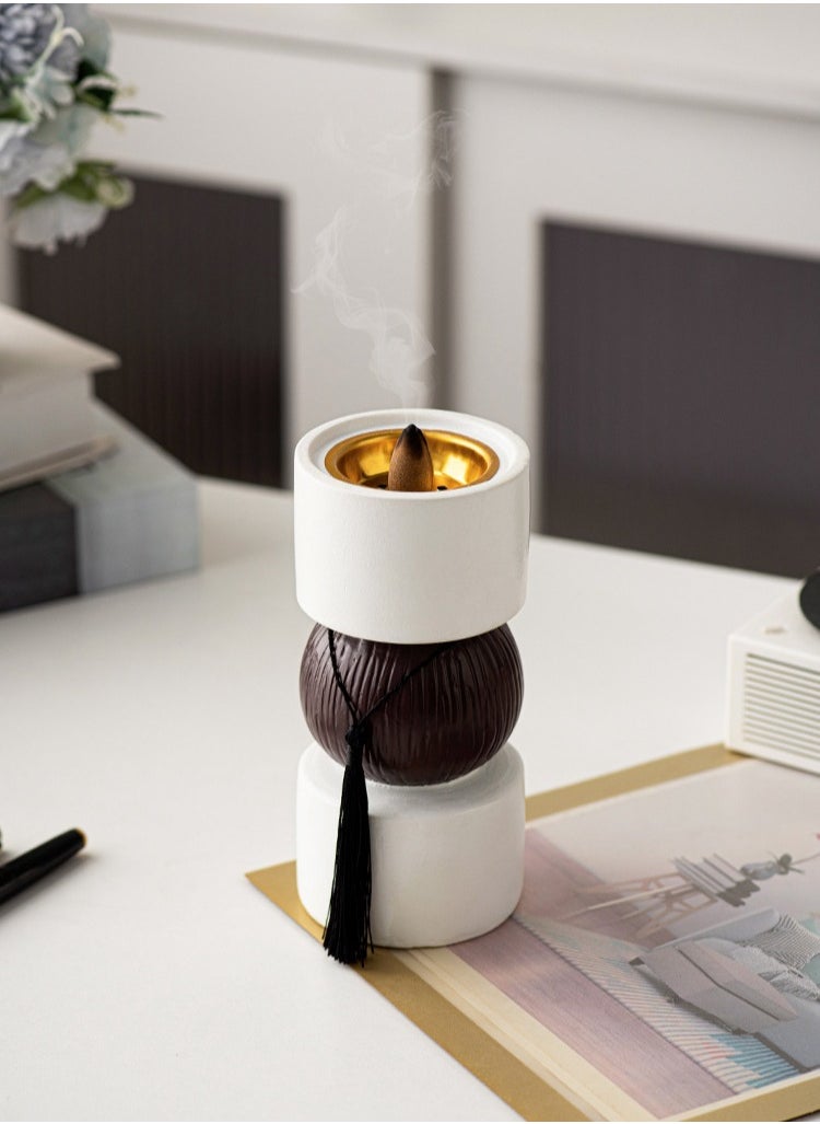 Incense burner Holder, home atmosphere decoration,three layers design,7.8*16.8 cm