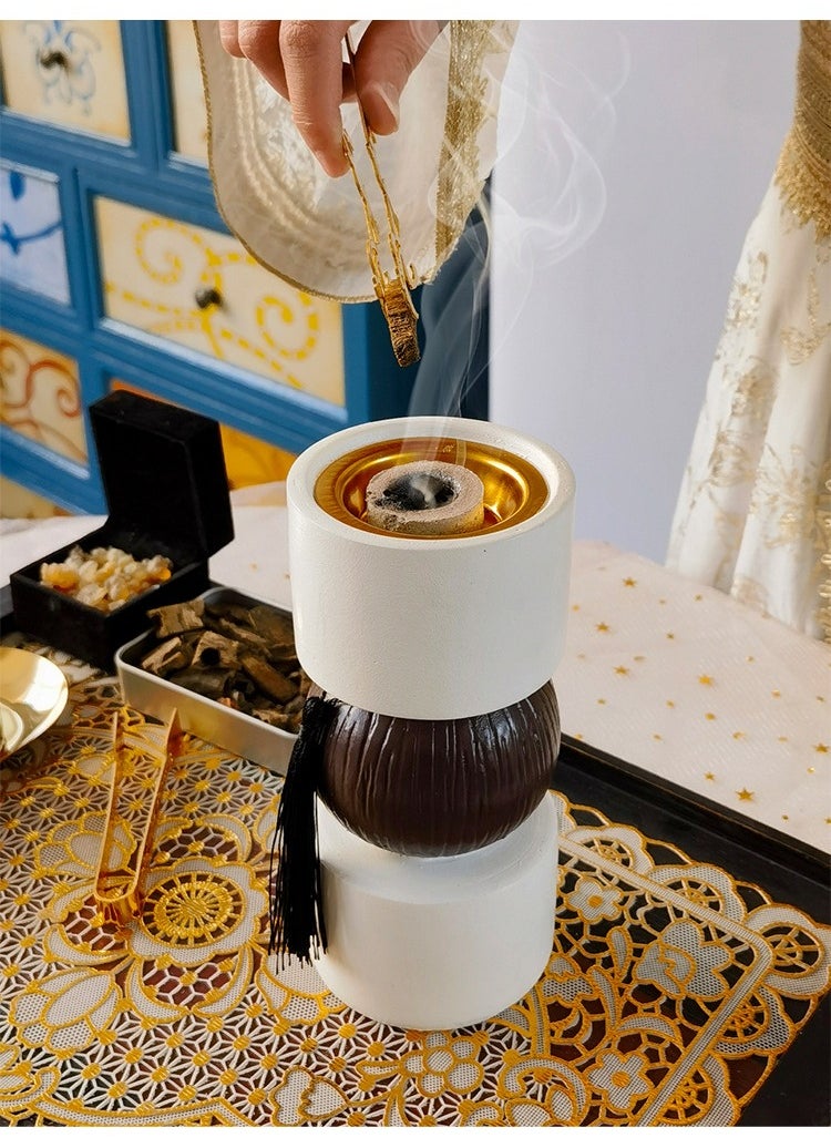 Incense burner Holder, home atmosphere decoration,three layers design,7.8*16.8 cm